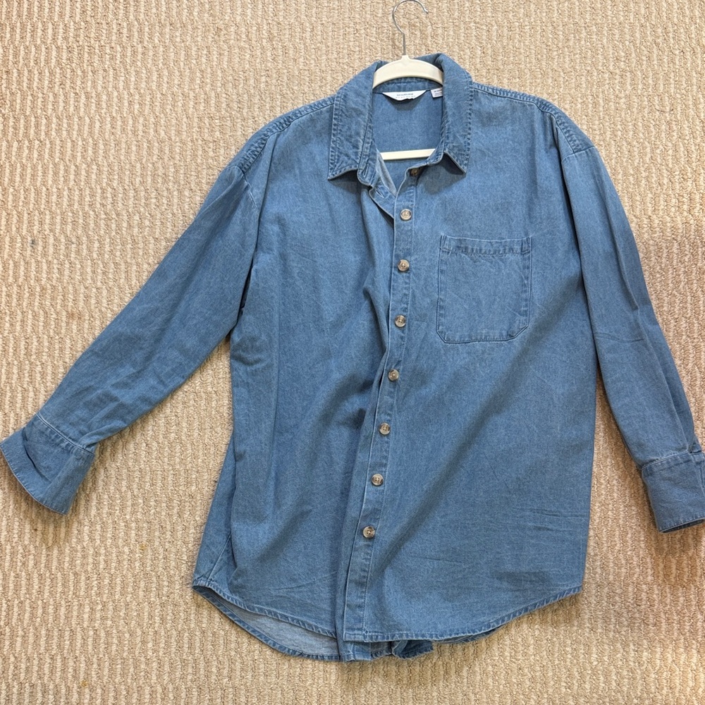 Seraphine Denim Button-Up Shirt